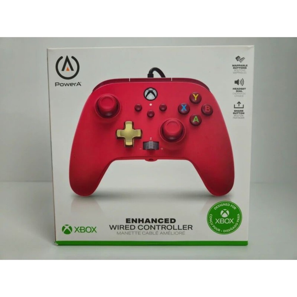 Power A Xbox Enhanced Wired Controller -Red
